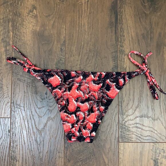 Proenza Schouler Watermelon Coral Red/Black String Bikini - Picture 8 of 10